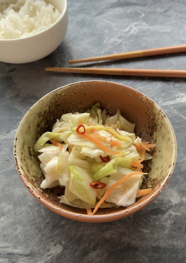 Quick Pickled Cabbage(Kyabetsu no Asazuke)