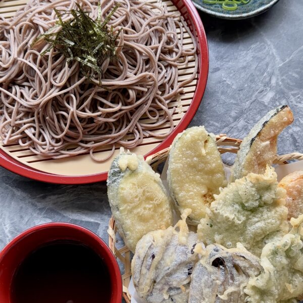 Zaru Soba with Vegetable Tempura (Best Tempura Batter Recipe)