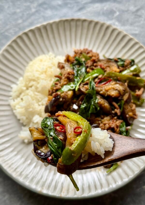 Spicy Miso Stir-Fry with Basil