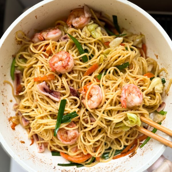 Seafood Yakisoba(Shio Yakisoba Recipe)